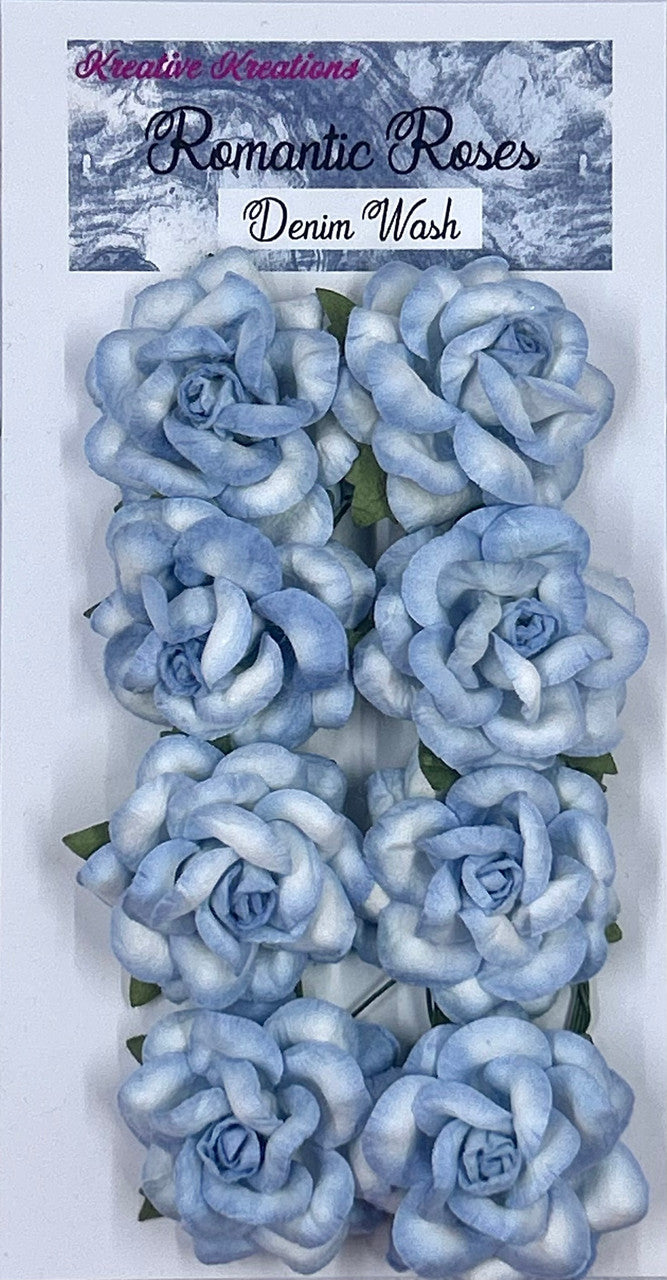 Rosas Románticas - Lavado Denim